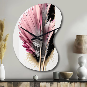 Gerbera Hyperrealistic Flowers V - Asymmetric Metal Wall Clock
